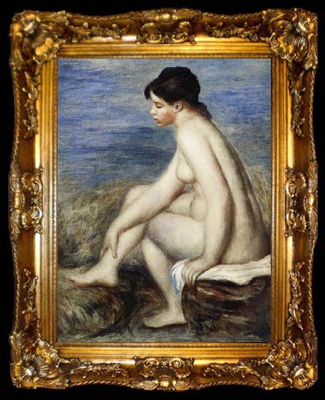 framed  Pierre Renoir Seated Bather, ta009-2